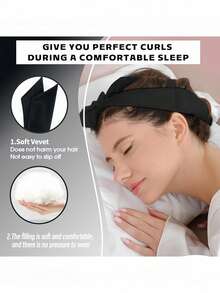 4pcs Women's Hair Accessories & Styling Tools, No-Heat Hair Curler, Hair Clips, Hair Ties