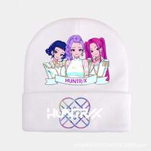 1pc Kids Knitted Hat, Kpop Hunter Cartoon Children Headwear, Cute Cap