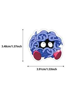 100pcs Waterproof PVC Pikachu Stickers, Cartoon Pokémon Character Pikachu, Suitable For Notebooks And Diaries