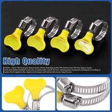 水龙头夹：手拧式夹、套环式夹、管夹、水管紧固夹、固定夹 - 黃色 - 查看 3