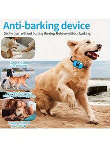 Automatic Dog Training Collar, Vibration & Ultrasonic Anti-Bark Control Device, USB Rechargeable Smart Collar For Dog Training, No Shock - Won't Harm Dogs, Adjustable Size Suitable For Small, Medium And Large Dogs, Charging Cable Included (No Adapter) - Multicolor - View 8