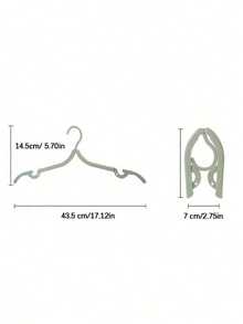 Percha de ropa plegable y portátil para viajes - Tendedero ahorra espacio, diseño de plástico multicolor, ideal para cruceros y viajes, tendedero de ropa - Multicolor - Ver 5