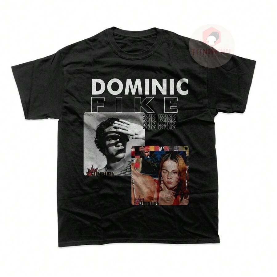 Dominic Fike Unisex T-Shirt Sunburn Album Merch Indie Music Graphic Tee Gift For Fans - Black - View 1