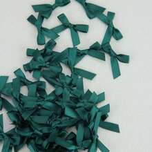 50PCS Red Ribbon Bows Kit - Pre-Curled Gift Wrapping Decor, Wedding Party Hair Clips, All Season Craft Supplies - 彩色 - 查看 5