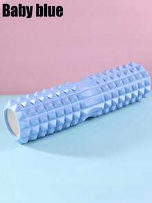 1pc Yoga Roller, Hollow Fitness Equipment Massage Stick, Crescent Foam Roller, Muscle Relaxation Massage Roller, Leg Slimming Tool, Yoga Foam Roller, Muscle Relaxation Massage Stick, Yoga Pilates Beginner Wolf Tooth Stick, Foam Roller Supplies, Hollow Yoga Column - Pink - View 12