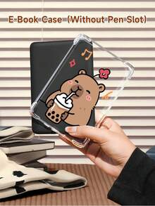 这款水豚卡通图案保护套内置笔槽，兼容 iPad 第十代、iPad Air 4/5（10.9 英寸）、Kindle（第十一代，2022 年发布）、Kindle（第十一代至 2024 年发布）（6 英寸）。保护套四角防震，单手即可轻松握持。 - 彩色 - 查看 9