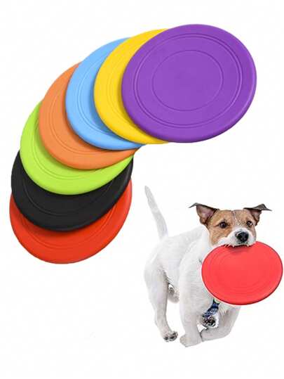 3件套狗狗训练互动玩具，宠物咀嚼玩具，宠物硅胶软体训练玩具，幼犬玩具，轻便柔软的漂浮圆盘