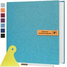 CYPNÁlbum de Fotos Grande Álbum de recortes Autoadhesivo DIY 40 Páginas Libro de Fotos con Bolígrafo de Metal y Tablero de Plástico Regalo para su Mamá Familia Hijos Boda Azul CieloFashion - 221190831 - Ver 2