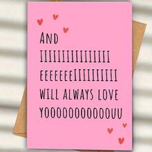 1pc Always Love Your Greeting Card Envelopes, Fun And Creative Holiday Cards, Gifts For Wives Husbands Boyfriends Girlfriends, Sweet And Funny Valentine's Day Cards, Perfect Birthday Gifts - Multicolor - View 2