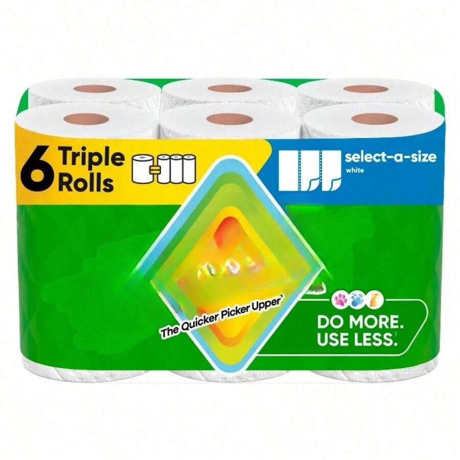 Fsdf Select-A-Size Paper Towels Picks Up Spills And Messes Quicker Vs. Leading Ordinary Brand- Non-Lotion Face Paper, Gentle On Sensitive Skin, Cushiony Thickness, Car Cup Holder Fit, Office Desk Essentials, Makeup Blotting, Cold And Flu Relief, Runny Nose Care, Scent Free, Absorbent Wipes, Small Square Box, Nightstand, Bathroom Vanity, Durable 2-Ply, Daily Use, White,Cleaning Supplies,Kitchen Accessories,Toilet Paper,Cleaning,Bathroom,Kitchen,Paper Towels,Bathroom,Household Items,Skin Care,Kitchen Essentials,Sheen - 白色 - 查看 1