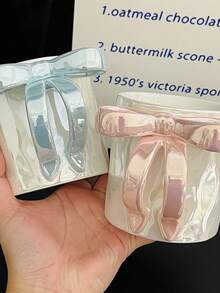 1pc Dreamy Pearl Butterfly Ceramic Mug, Cute Style Coffee Cup, High-Quality Afternoon Tea Gift, Suitable For Adults, Christmas, Valentine's Day - Multicolor - View 7