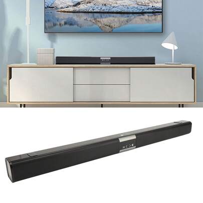 Barra de sonido para TV multifunción, sonido HiFi, graves potentes, inalámbrica, 2.0 canales, Bluetooth 5.0, cine en casa, barra de sonido de escritorio para televisores inteligentes