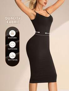 女士吊带紧身连衣裙，显瘦塑形