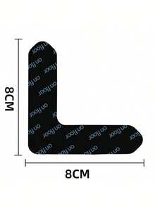 4/8/12/2pcs Carpet Anti-Slip Fixing Tape, PU Material, Washable, No Residue, Reusable, Washable Fixing Stickers - Black - View 6