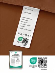 1pc Ruffle Bed Skirt,15 Inch Drop Easy Fit, Non-Slip Supersoft Coverlet With Platform, Romantic Style, For Home Bedding And School Bedding Dorm Essentials, Machine Washable, Oeko-Tex Certified, Mocha Brown - Mocha Brown - View 10