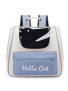 Bolsa de viaje portátil para gatos y perros con malla transpirable, correas para el hombro y la mano. Gran capacidad para artículos para mascotas, soluciona la constricción del hombro y el espacio limitado. Sin olor y sin estrés. Práctica para salidas diarias. - Multicolor - Ver 6