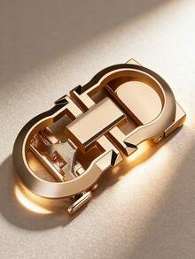 男士奢华商务皮带，几何图案合金自动扣皮带，饰有字母G印花，长度120厘米，可裁剪，适合搭配短裤、长裤、牛仔裤、西装，是送给男友或父亲的绝佳礼物。 - 彩色 - 查看 12