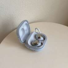 Simple Blue Polka Dot Earphone Case With Hanging Loop, Compatible With Huawei Freebuds 7i, Freebuds 2, Freebuds SE3, Freebuds 5i, Pro 3 Earphone Cases, Cute Korean Style - Blue - View 3