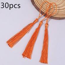 30 chiếc/gói Mặt dây chuyền tua rua bằng polyester kèm dây, tua rua nhiều màu sắc kiểu Trung Quốc, dài 8cm, thích hợp trang trí làm bookmark, móc khóa, đồ treo xe, dây đeo điện thoại, phụ kiện Hanfu tự làm. - Dây tua rua có dây treo - Xem 37