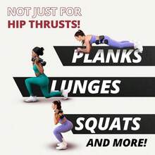 Premium Hip Thrust Belt - Adjustable Exercise Belt Glutes Squats, Hip Thrust Pad Comfort, Versatile Gym Equipment Home - Weightlifting Belt Support Women - Màu xanh lam - Xem 7