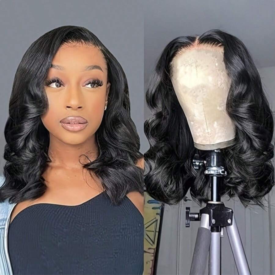 PQL 200% Density HD Lace Front Glueless Wigs Brazilian Virgin Human Blended Hair Body Wave 13x6 13*4 4*4 5x5 Pre-Plucked Burgundy Wigs Undetectable Lace Closure Cheap Affordable Wig Pre-Cut Lace For Wig Beginner Colored High Temperature Resistant Fiber Synthetic Wig For Women 8-34inch Body Wave Wig - Natural & Black - View 1