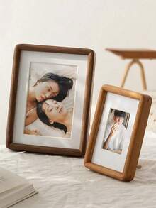 1PC High-End Mortise And Tenon Structure Solid Wood Photo Frame,Place Photo Frame Desktop Photo Frame Solid Wood Creative Photo Frame Frame Gifts Birthday Graduation
