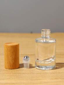 10ml Roll-On Essential Oil Bottle, Roll-On Applicator, Perfume Bottle, Massage Glass Bottle With Wooden Cap, Empty Bottle - Multicolor - View 9