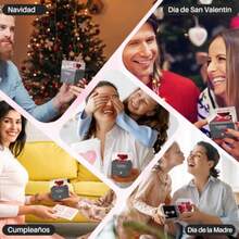 CYPNFlor Rosa Eterna Anillo Collar Rosa Preservada con "I Love You" en 100 Idiomas Regalo para Mujer Oso Rosas Flores Conservada Regalo para San Valentín Regalos de Navidad Tarjeta de FelicitaciónFashion - 219765019 - Ver 7