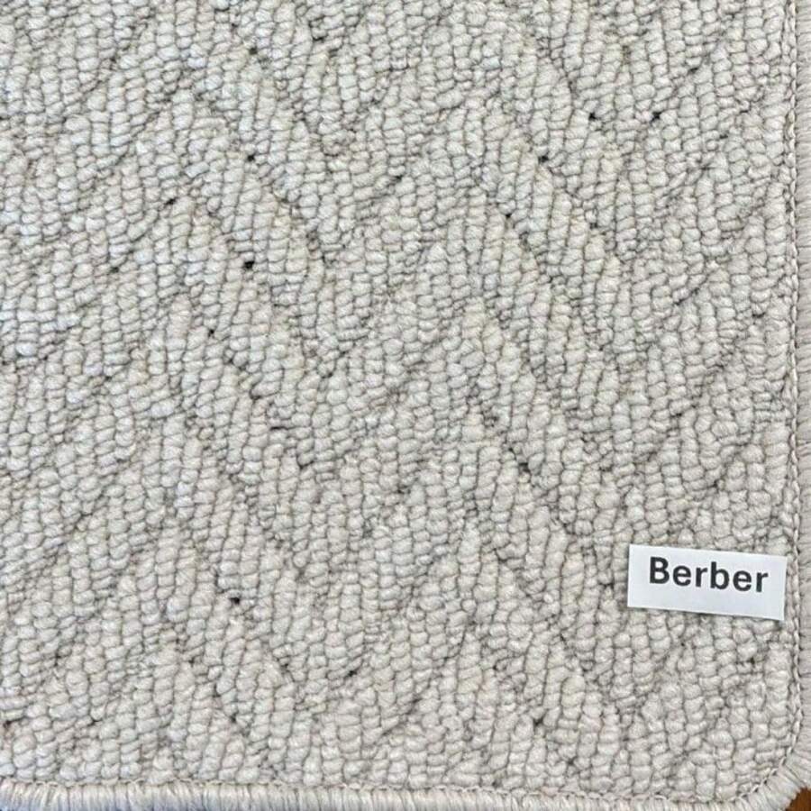 0161 Pc Modern Herringbone Non-Slip Runner Rug – Machine Washable Thick Carpet For Hallway/Entryway/Kitchen - Herringbone Berber - View 1