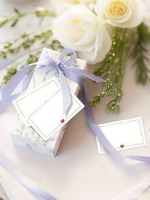 50pcs Blank Heart Shaped Cards, Pocket Cards Suitable For Valentine's Day, Wedding, Birthday, Anniversary, Holidays, Gift Tags, Greeting Cards, Wallet Cards, Business Cards, White Cards, Teacher's Day Gifts - 彩色 - 查看 10