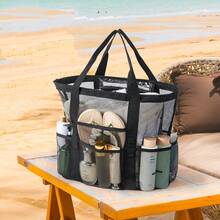 Mesh Swimming Bag, Fitness Bag, Fashionable Sports Ultralight Handbag, Beach Bag - Multicolor - View 7