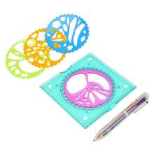 Children's Creative Kaleidoscope Drawing Set With Multicoloured Pens, Lightweight And Durable Art Drawing Tool That Stimulates Imagination And Makes An Ideal Educational Gift For Children.