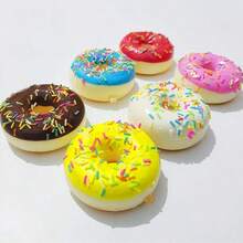 PU Fake Donut Squishy Slow Rebound Cake Food Toy, Bread Fridge Magnet, Small Pendant Decor - Multicolor - View 1