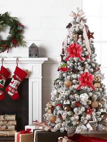 20 PIEZAS Lazos grandes de 6 pulgadas, Lazos dorados para envolver regalos, Lazos de cinta para decorar cajas o flores para fiestas, bodas, perfectos para decoración navideña o del Día de San Valentín - Multicolor - Ver 6