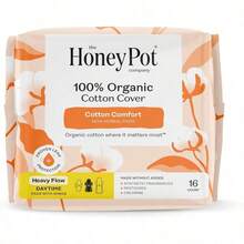 The Honey Pot Company - Non-Herbal Everyday Panty Liners For Women - Organic Cotton Cover & Ultra-Absorbent Pulp Core - Sanitary Pads - Feminine Care - 30 Ct - 16 Count (Pack Of 1) - View 3