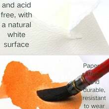 Cuaderno de Bocetos para Acuarela, Papel Libre de cido, Tapa Dura, Doble Cara para Medios Hmedos - como se muestra en la figura - Ver 4