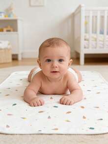 1片防水可水洗透气婴儿尿垫，四季通用高吸收性失禁垫，适用于新生儿护理和月经期，是理想的婴儿洗礼和家庭装饰礼物。 - 彩色 - 查看 8