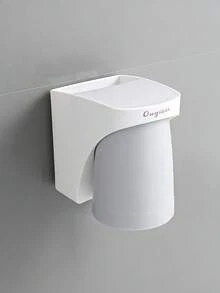 Taza magnética volteable, taza de enjuague minimalista transparente para el hogar, taza para cepillo de dientes montada en la pared, soporte para cepillo de dientes - Multicolor - Ver 7