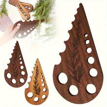 This Heavy-Duty Herb Peeler And Stem Remover Is A Kitchen Tool That Combines Practicality With Aesthetic Appeal. Featuring An Elegant Wooden Design, It Offers Exceptional Texture And A Comfortable Grip. - Multicolor - View 3