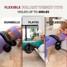 Premium Hip Thrust Belt - Adjustable Exercise Belt Glutes Squats, Hip Thrust Pad Comfort, Versatile Gym Equipment Home - Weightlifting Belt Support Women - Hồng - Xem 8