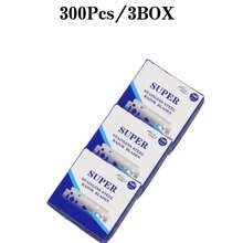 100PCS/Box Single-Sided Razor Blade Stainless Steel Razor Blades Men Shaving Shaver Manual Razors Barber Styling Shaving Tools - Multicolor - View 10