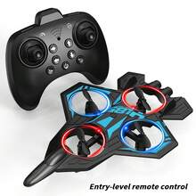 New Children's Remote-Controlled Airplane, Airplane And Jet Airplane With Altitude Maintenance Function, Drone Remote-Controlled Toy, Suitable For Beginners, Indoor And Outdoor Toy Gift, Easy To Fly, Durable Structure, Holiday Gift, Outdoor Flying Toy, Mini Airplane, With Remote-Controlled Aircraft Function, One Click Landing, Real-Time Image Transmission, Suitable For Night Flight. - Màu xanh lam - Xem 12