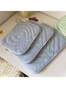 Soft Thermal Lined Laptop Sleeve - Cute Heart Embroidery Laptop Bag, Fits 11/14/15 Inch Devices - Korean Fashion Tablet/Laptop Case - Multicolor - View 8