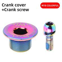 VXM 山地自行车 M18 M19 M20 曲柄螺丝 CNC 7075 铝合金曲柄盖自行车零件，兼容 Shimano 螺栓盖 - 彩色 - 查看 15
