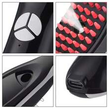 LUYAO New Electric Massage Comb, Vibrating Hair Care Scalp Brush, Spray Massage Comb, Multi-Function Comb With Liquid Compartment,400mAh