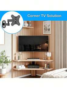 这款全方位电视/电脑壁挂支架可旋转、倾斜和伸缩，最大 VESA 标准尺寸为 100x100mm。它适用于 14-27 英寸的 LED、LCD 平面和曲面电视及显示器，采用单螺柱安装方式，最大承重为 22 磅。