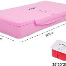 HIMI Juego de pintura gouache 18 colores X 30 ml, pinturas de diseo de taza de gelatina, no txicas para artistas con estuche porttil para pintura de lona, papel acuarela, pigmentos ricos estuche color rosa - como se muestra en la figura - Ver 5