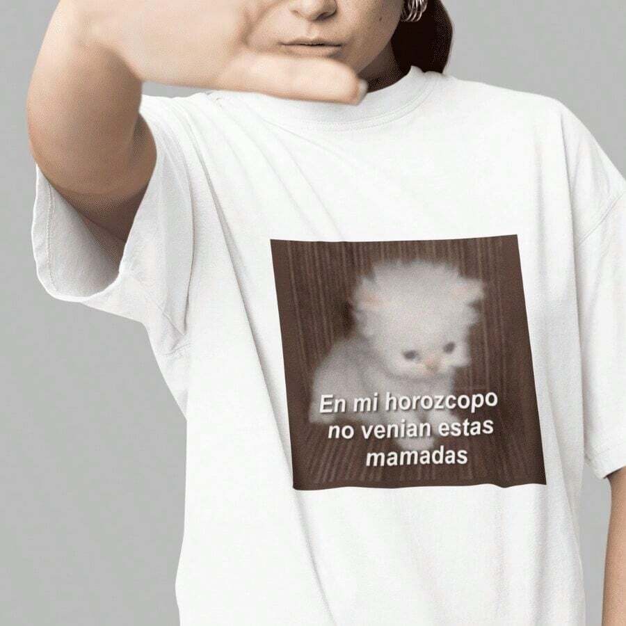 Unisex Meme T-Shirt "This Crap Wasn't In My Horoscope..." - 白色 - 查看 1