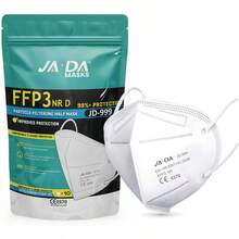 10个/20个装 FFP3 CE认证口罩，FFP2认证呼吸防护口罩，男女通用 - 彩色 - 查看 6