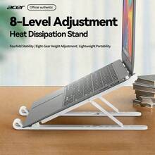 Giá đỡ laptop Acer AMS026, điều chỉnh độ cao 8 cấp, có thể gập lại, di động, thiết kế tiện dụng, tiết kiệm không gian, ổn định. - trắng - Xem 6